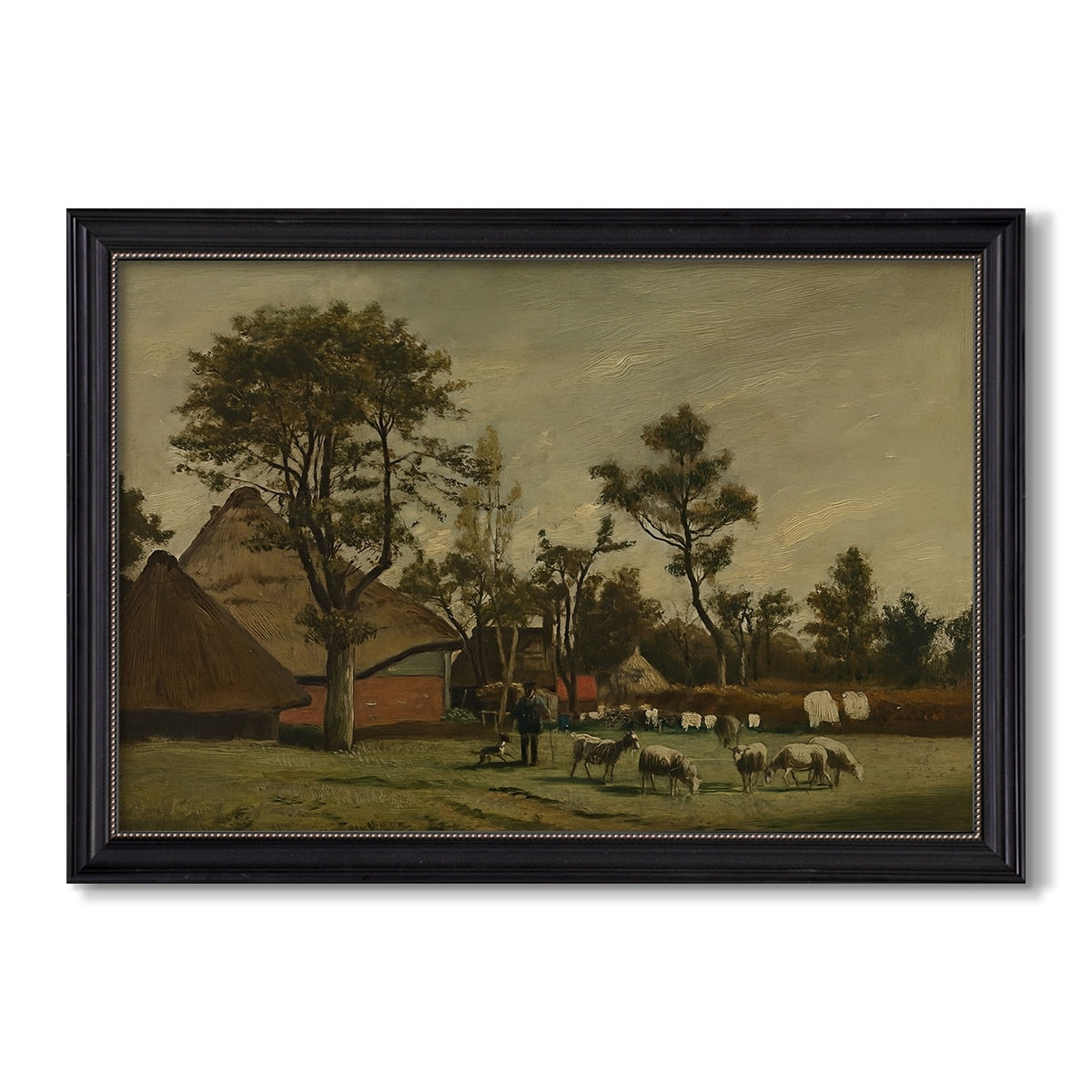 Farmhouse C 1865 1875 Henri De Braekeleer Custom Framed Canvas