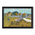 Farmhouse In Provence 1888 Vincent Van Gogh Custom Framed Canvas