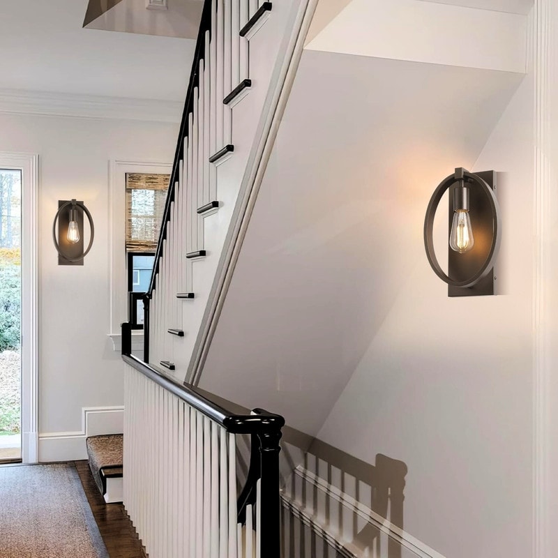 Farmhouse Wall Sconce Iron Hallway Light Dark Bronze Wall Light N A