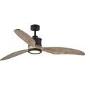 Farris Three Blade Carved Wood 60 Ceiling Fan