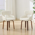 Swivel Dining Chairs Set Of 2 Faux Leather Upholstered Kitchen Chairs