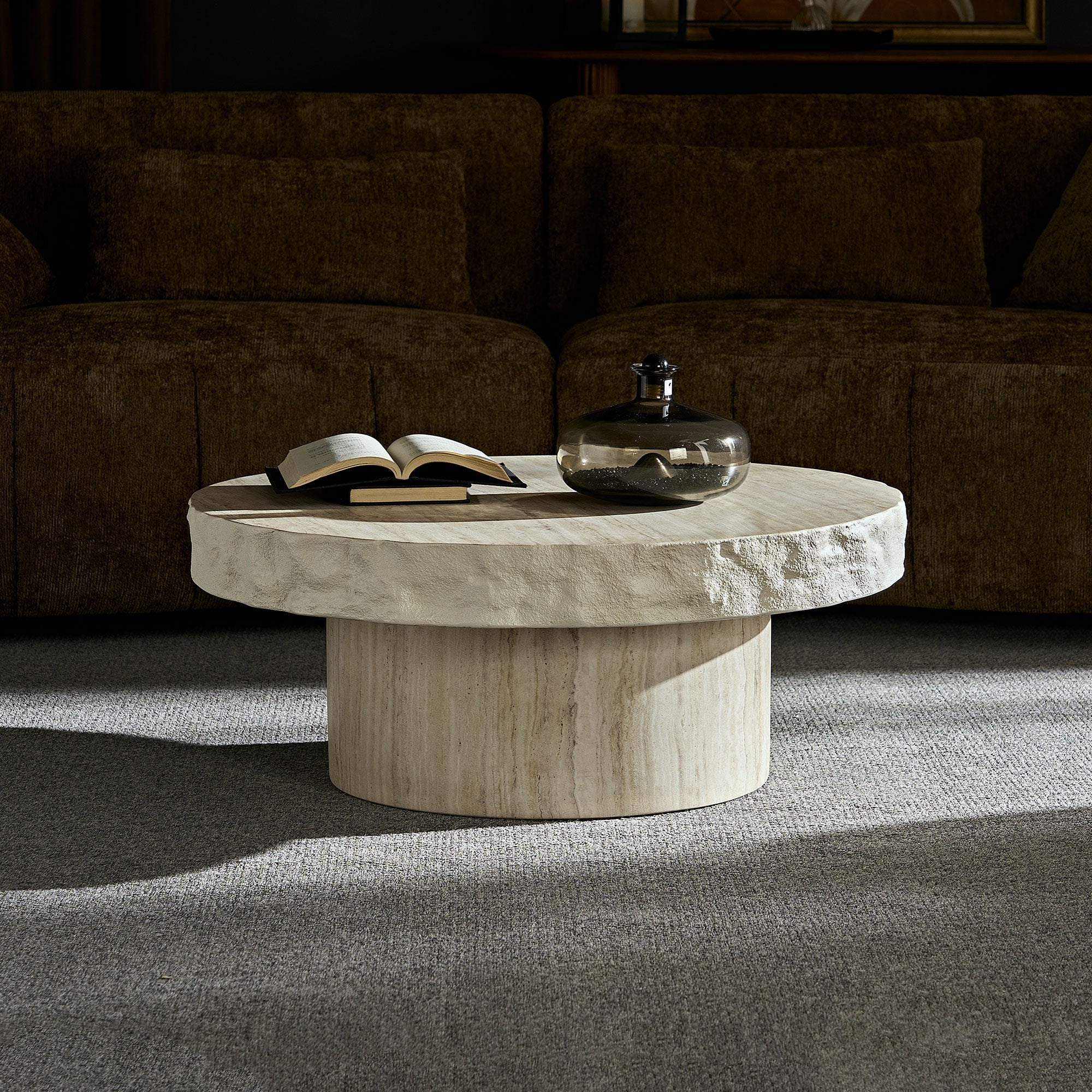 Faux Mars Textural Patterns Coffee Tables For Living Room No Need Assembly