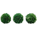 Faux Preserved Artificial Boxwood Ball Topiary Plant 5 H Set Of 3