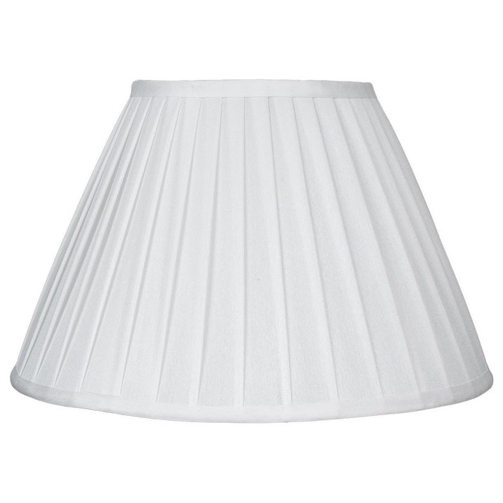 Faux Silk Side Pleat Lamp Shade 12 To 16 Bottom Size
