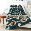 Boon Faux Fur Southwest Throw With Sherpa Backing