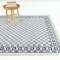 Fawke Floral Checkered Border Area Rug