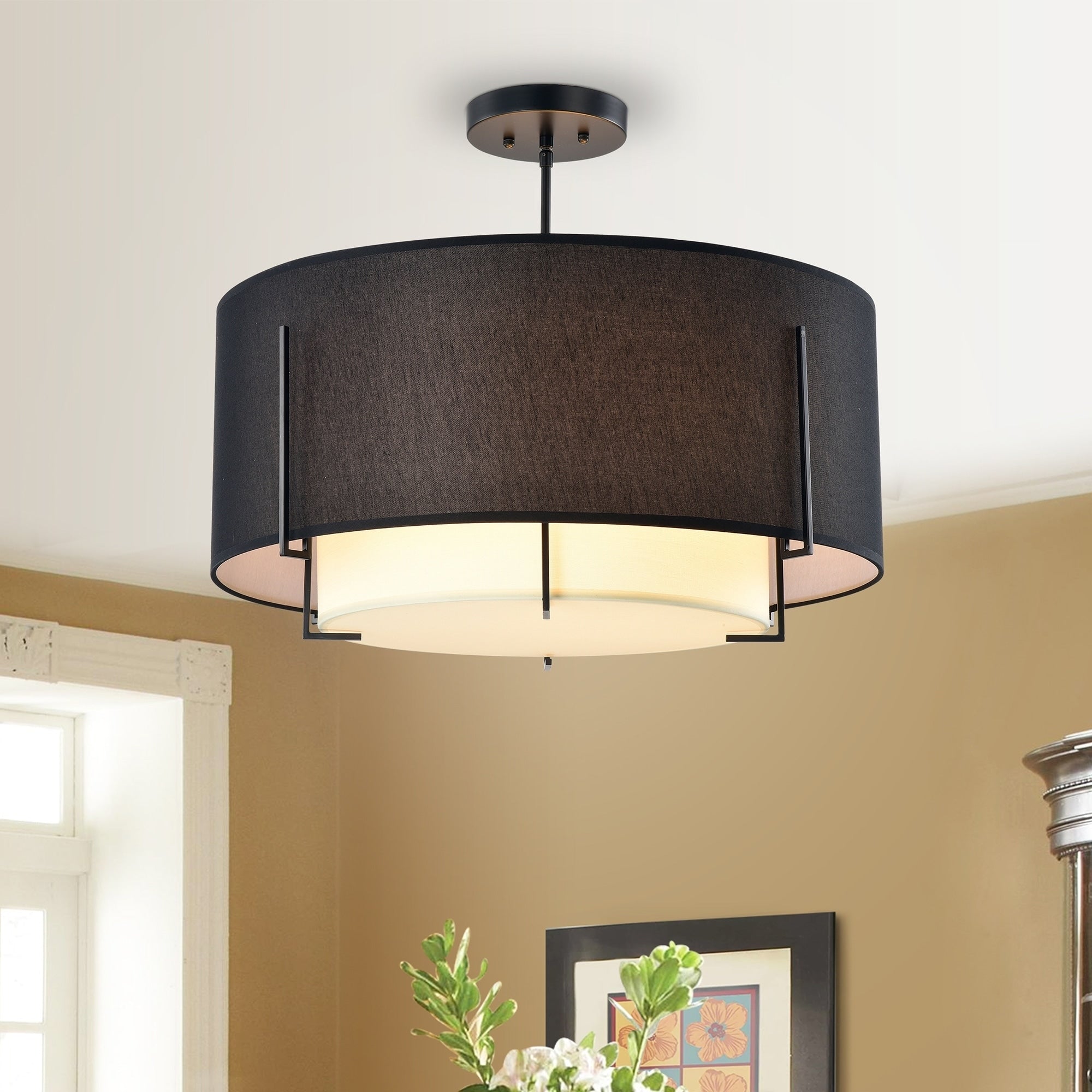 Fazlo Matte Black 5 Light Chandelier