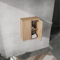 Featured Wooden Side Cabinet Medicine Cabinet With Shelf Wall Mounted Toilet Paper Cabinet With 2 Doors
