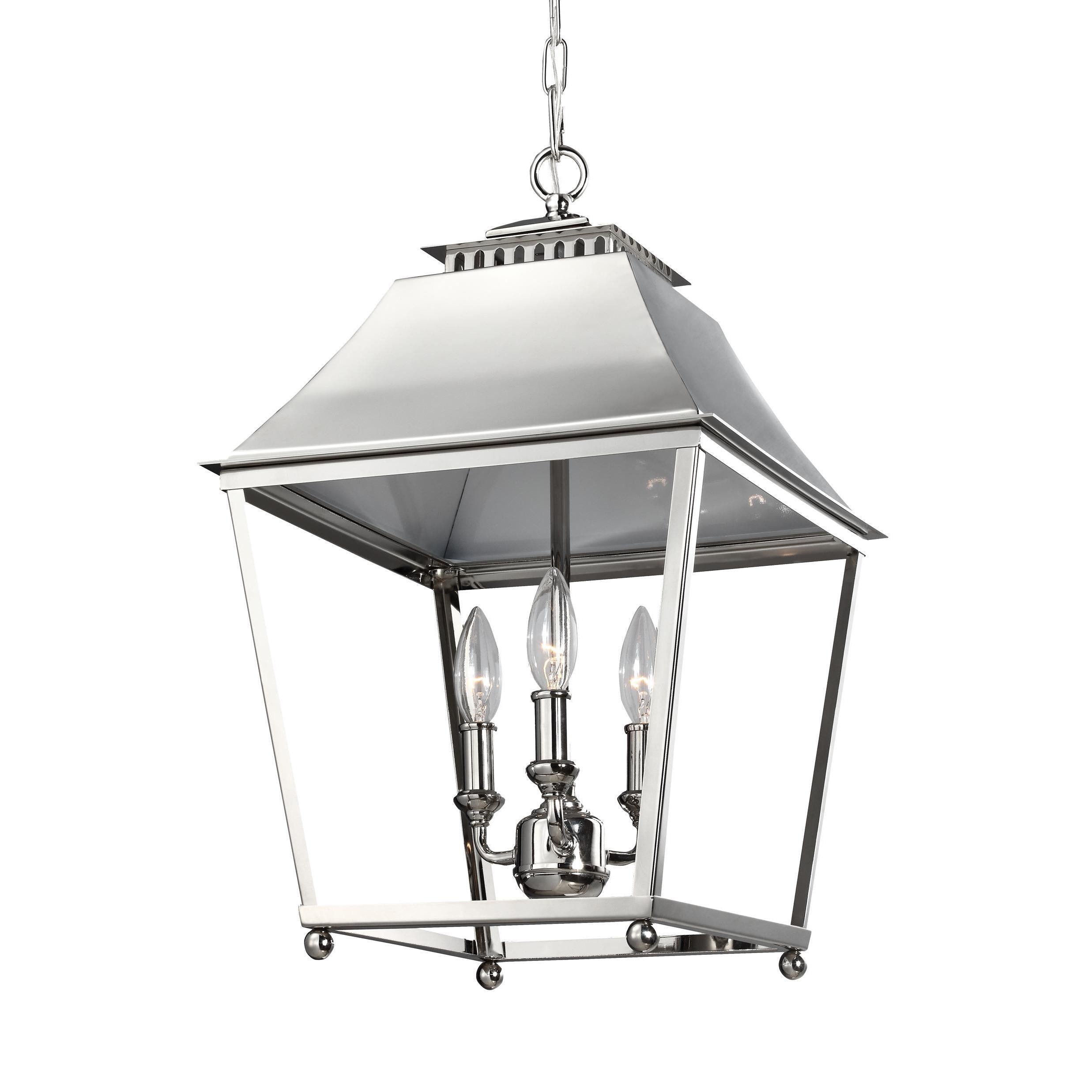 Feiss Kenney 3 Lights Sunrise Silver Pendant
