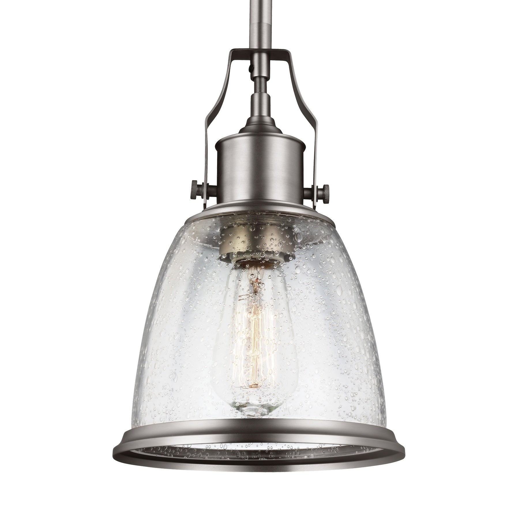 Feiss Mini 1 Light Satin Nickel Pendant