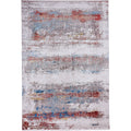 Feizy Fzrg24669 Hague 9 3 4 X 13 1 4 Viscose Abstract Rectangular Blue Red