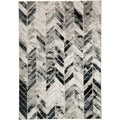 Feizy Fzrg42678 Daelan 6 X 9 1 2 Polyester Chevron Rectangular Area