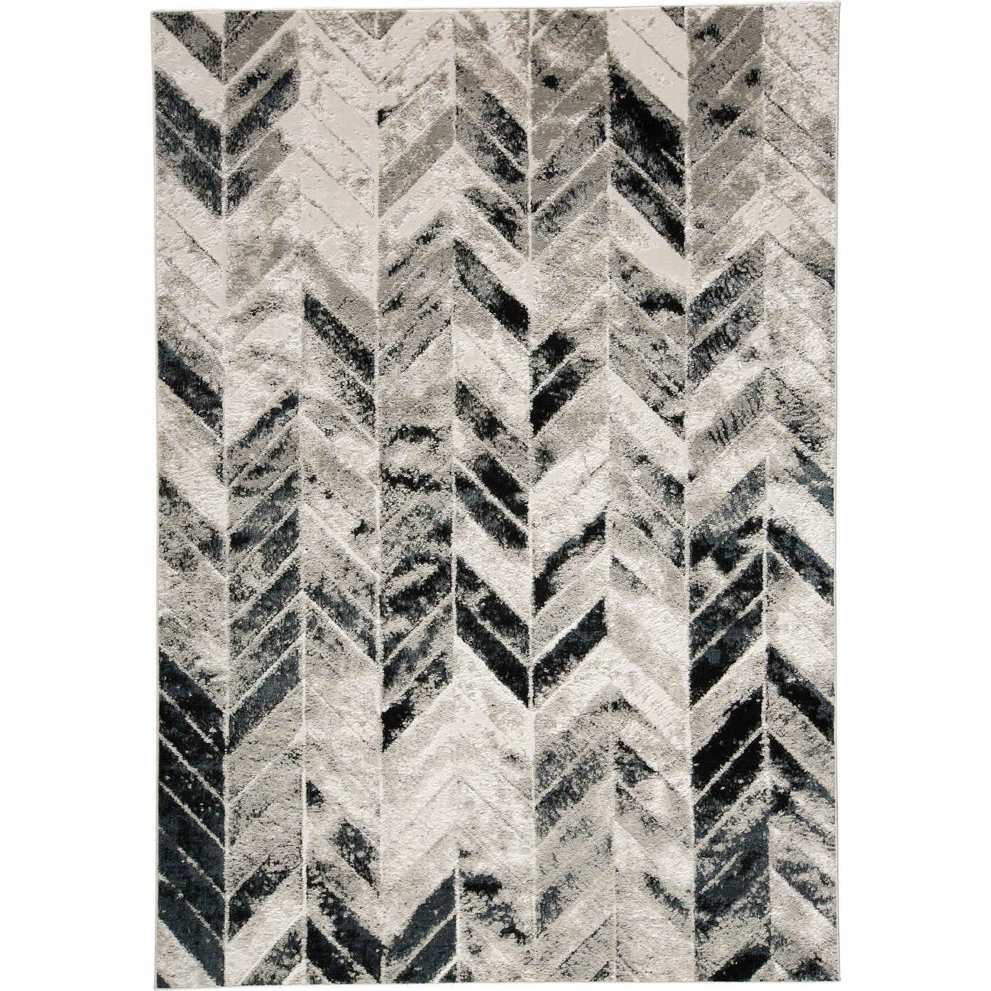 Feizy Fzrg42678 Daelan 6 X 9 1 2 Polyester Chevron Rectangular Area