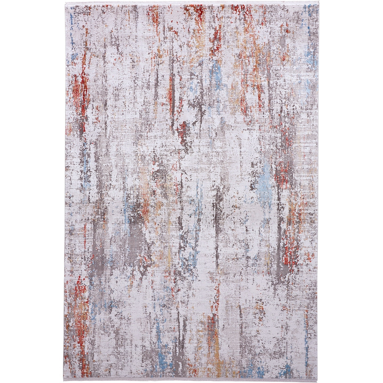 Feizy Fzrg60444 Hadley 9 3 4 X 13 1 4 Viscose Abstract Rectangular Ivory Multi