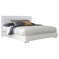 Coaster Company Felicity White Led Lighting Platform Bed