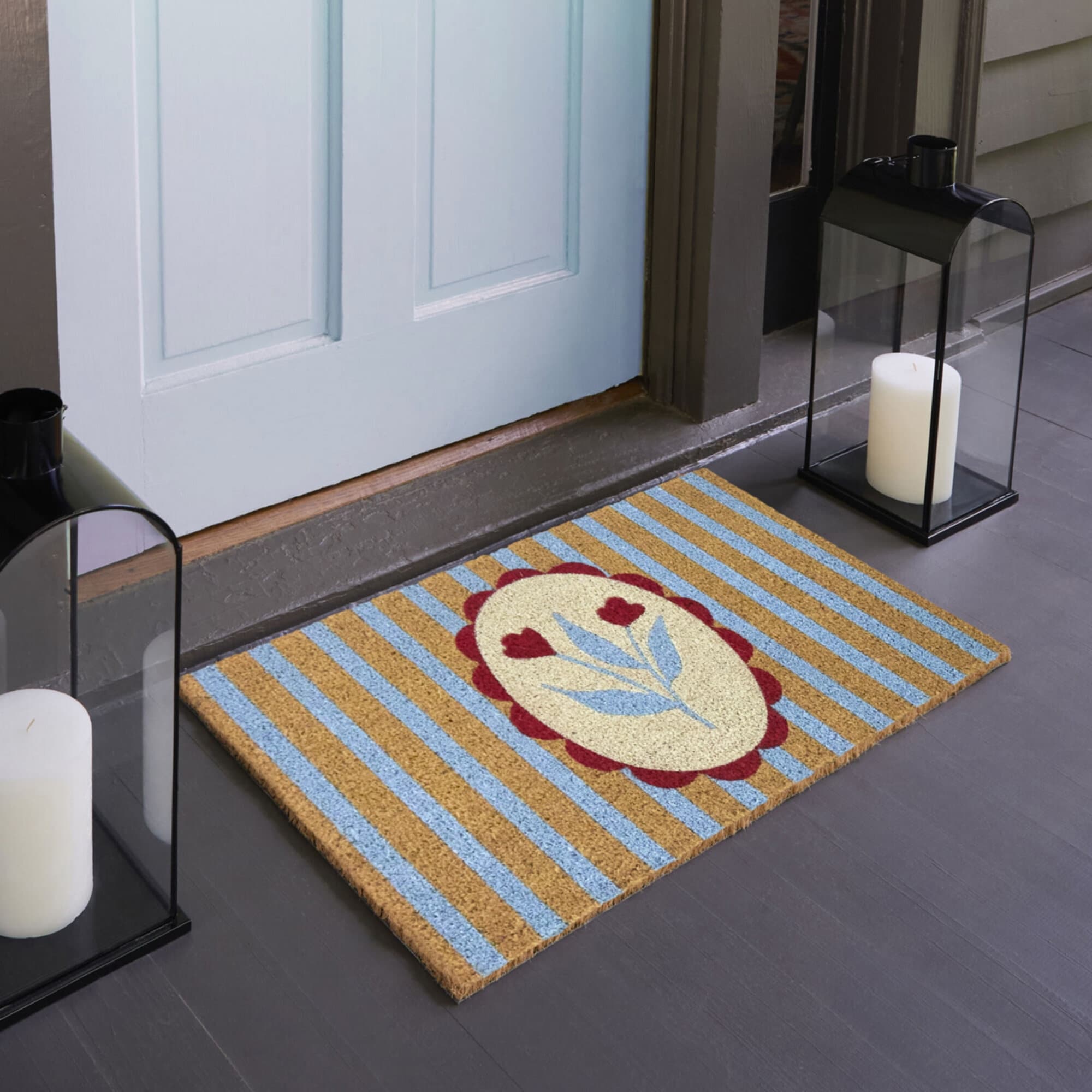 Feminine Flower 18 X 30 Doormat