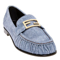 Fendi Baguette Denim Loafers