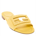 Fendi Baguette Leather Slides