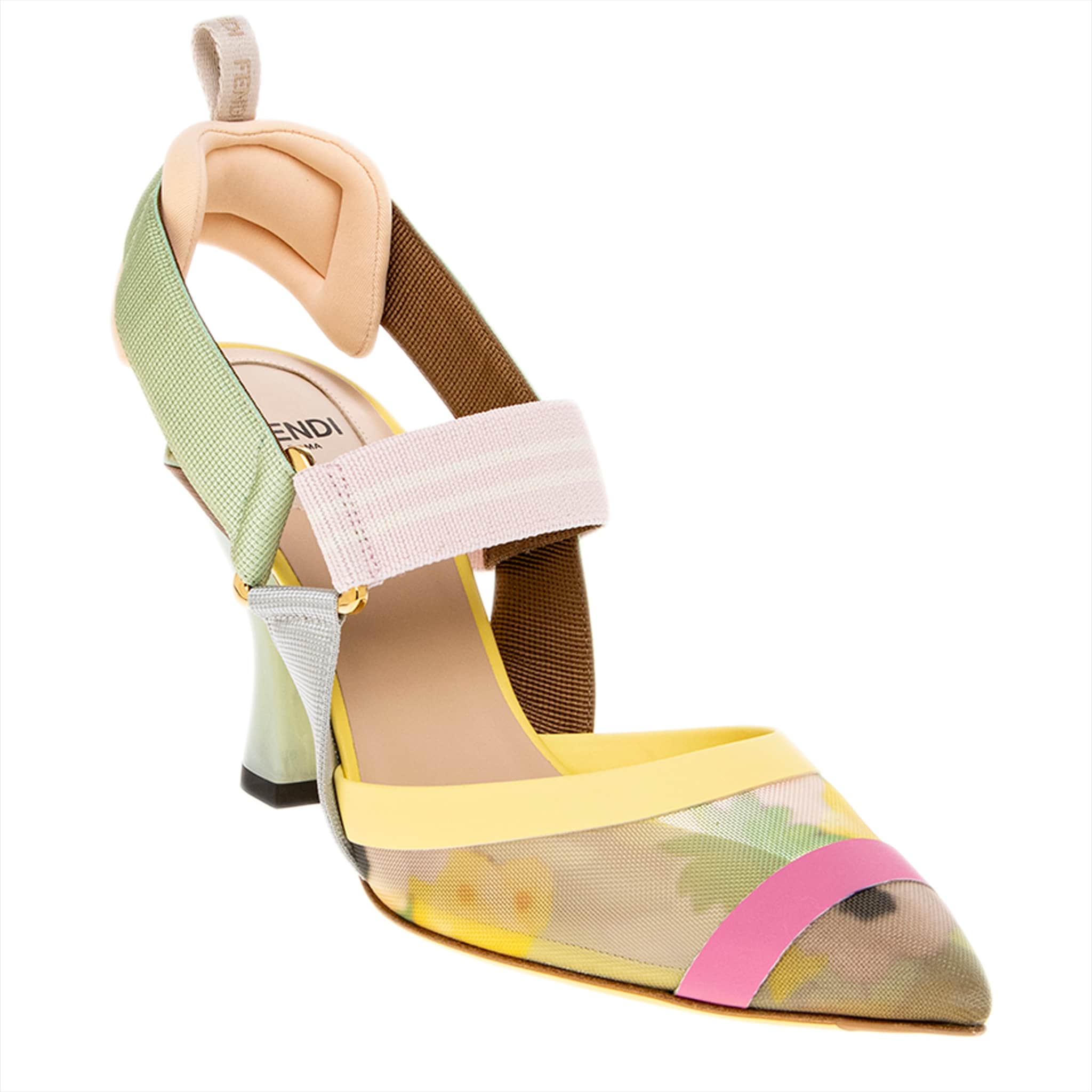 Fendi Colibri High Heeled Slingbacks