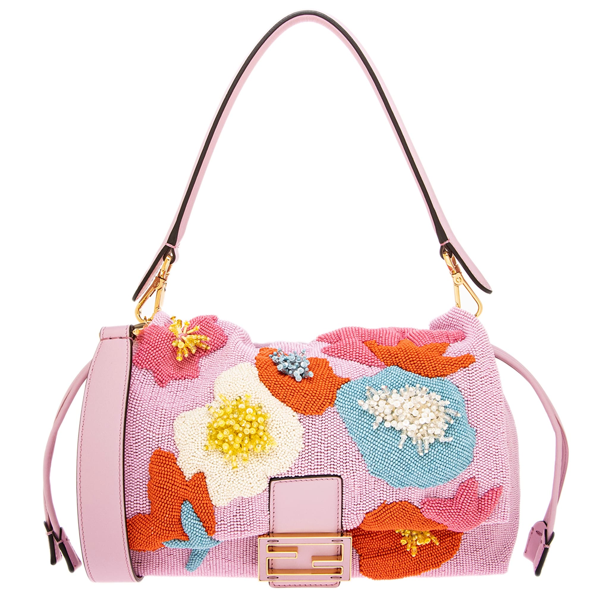 Fendi Medium Hand Beaded Mamma Baguette Bag