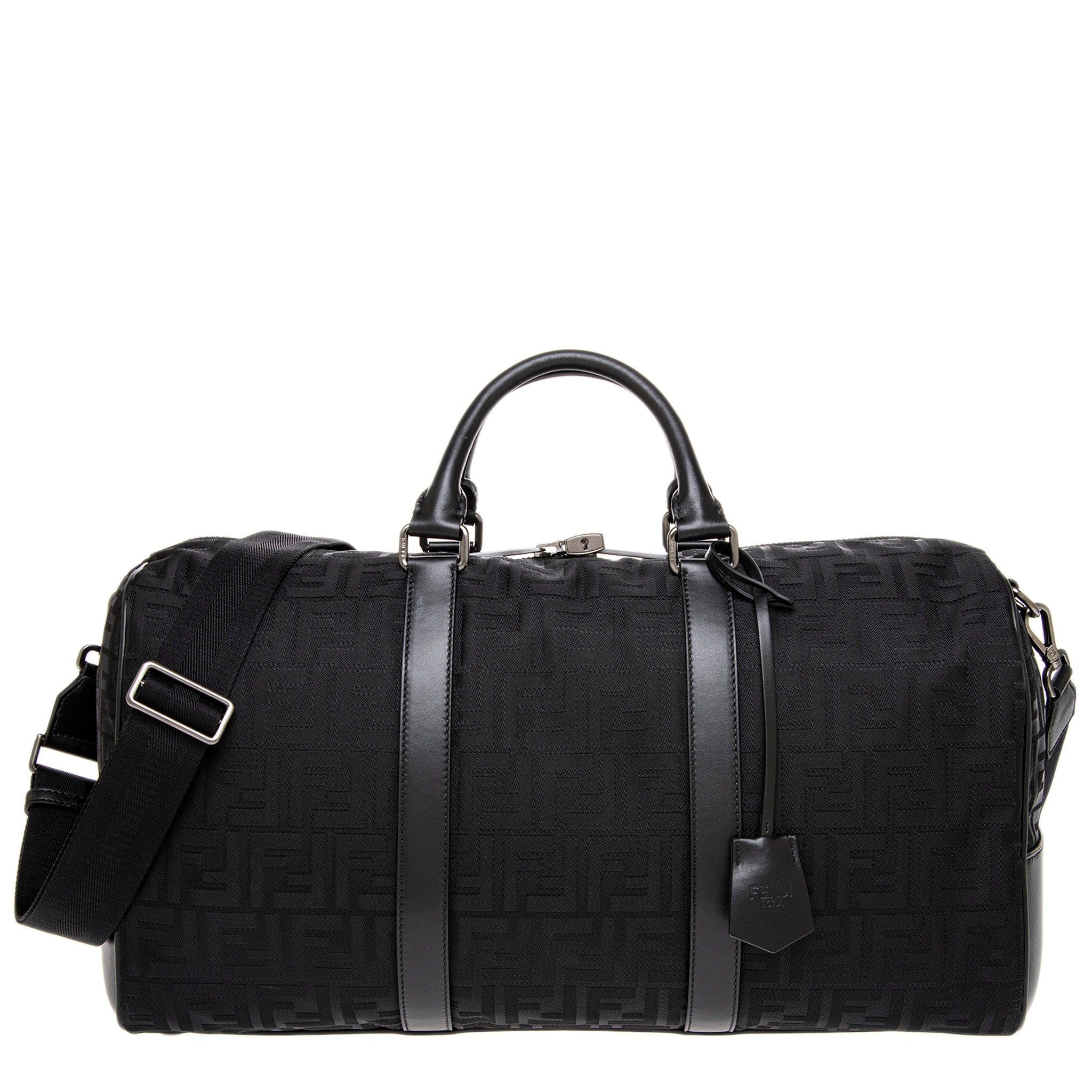 Fendi Mens Ff Travel Bag Black