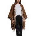 Fendi Optical Fleeced Wool Cashmere Poncho
