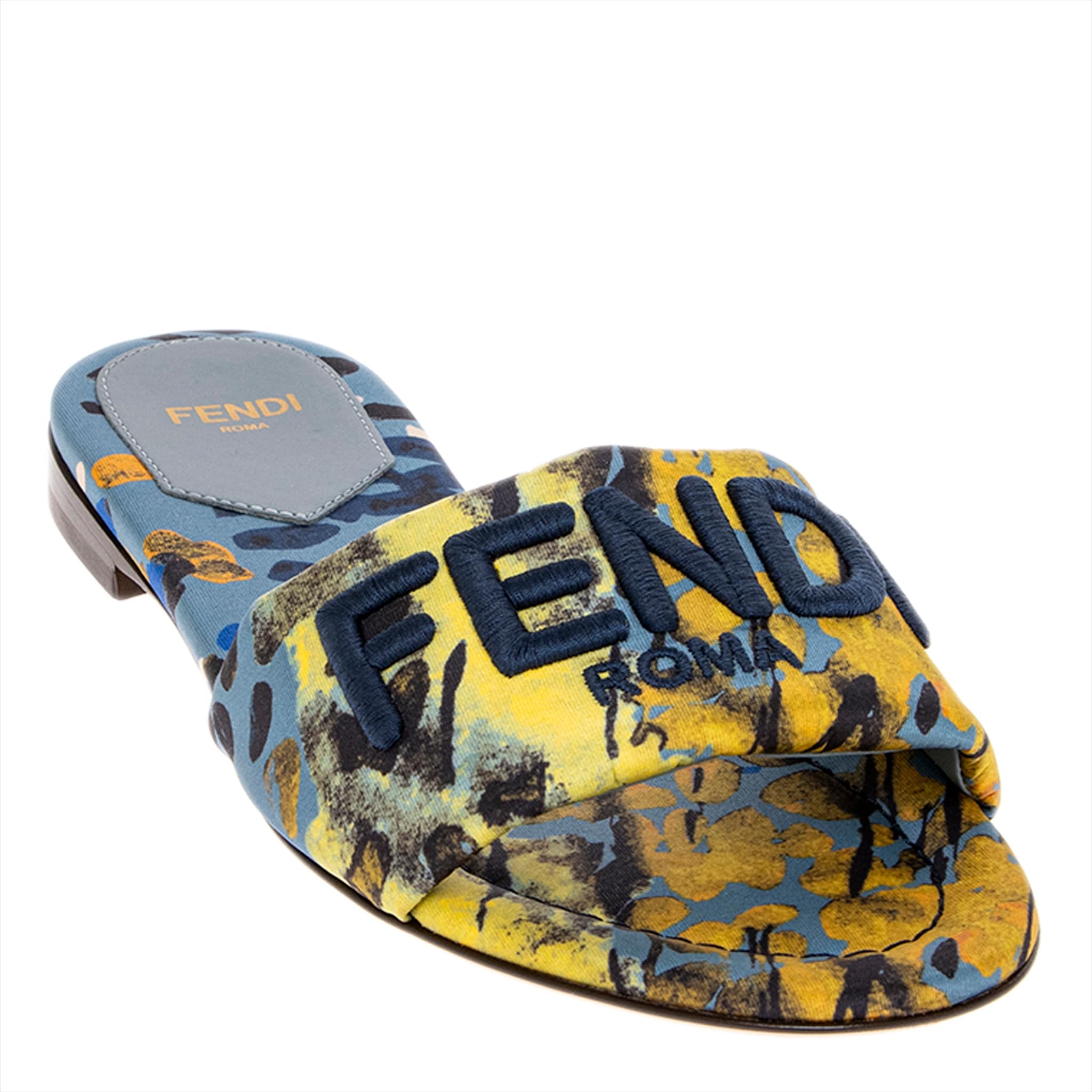 Fendi Sunshine Dew Drops Silk Slides