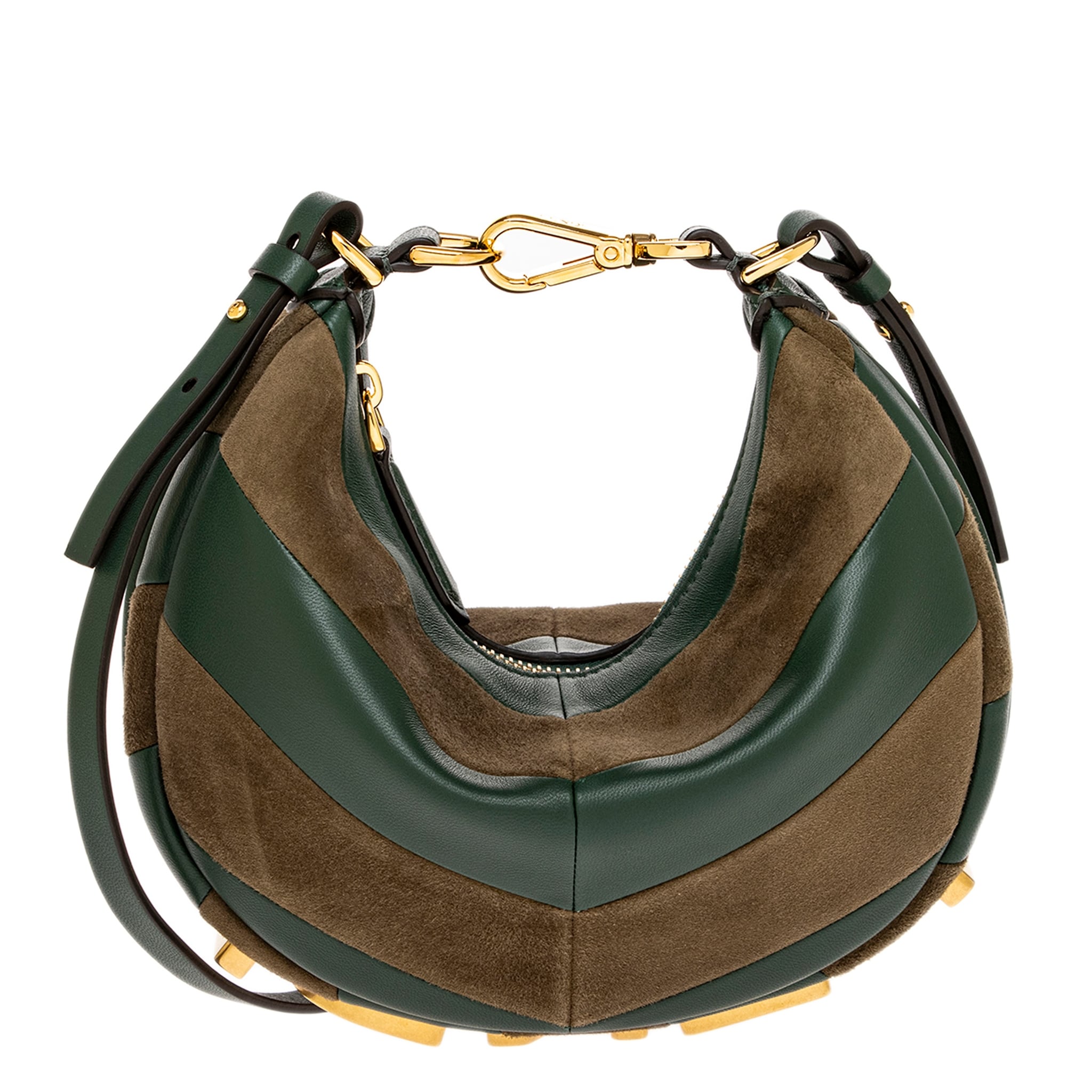 Fendigraphy Mini Bag In Leather And Suede