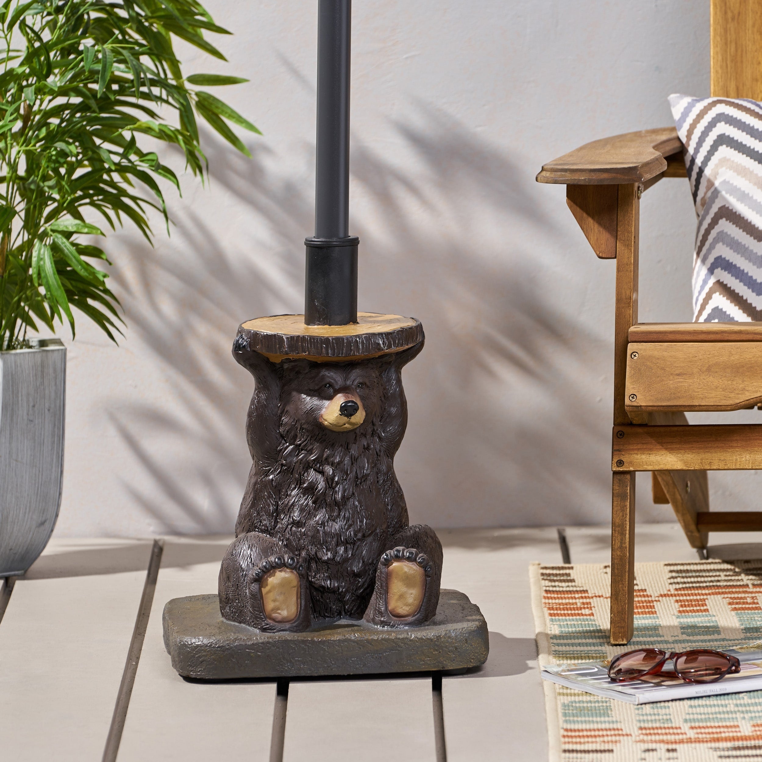 Fenley Bear Umbrella Base By Christopher Knight Home 13.5 W X 13.5 D X 18 H