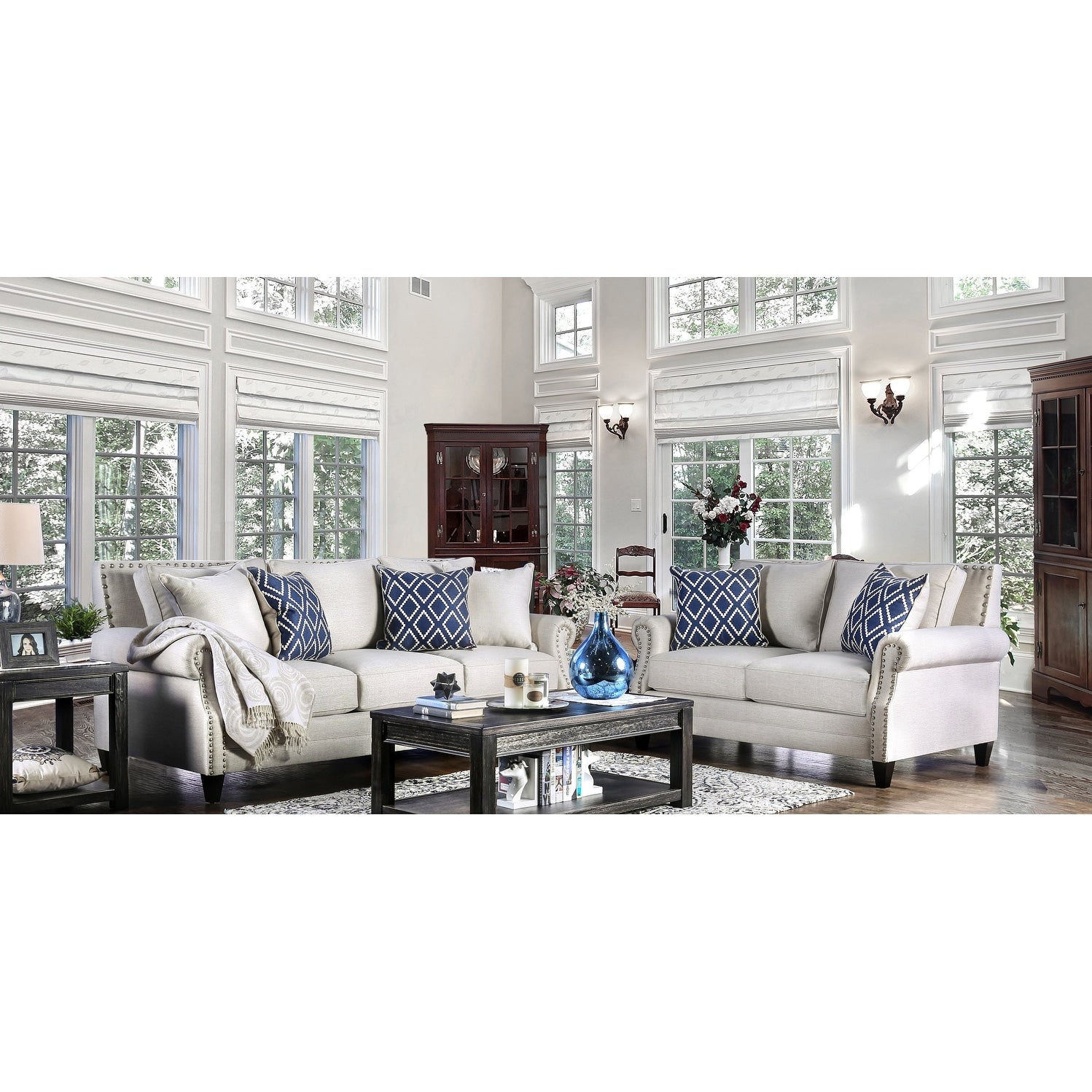 Ferisen Contemporary 2 Piece Sofa Set By Foa