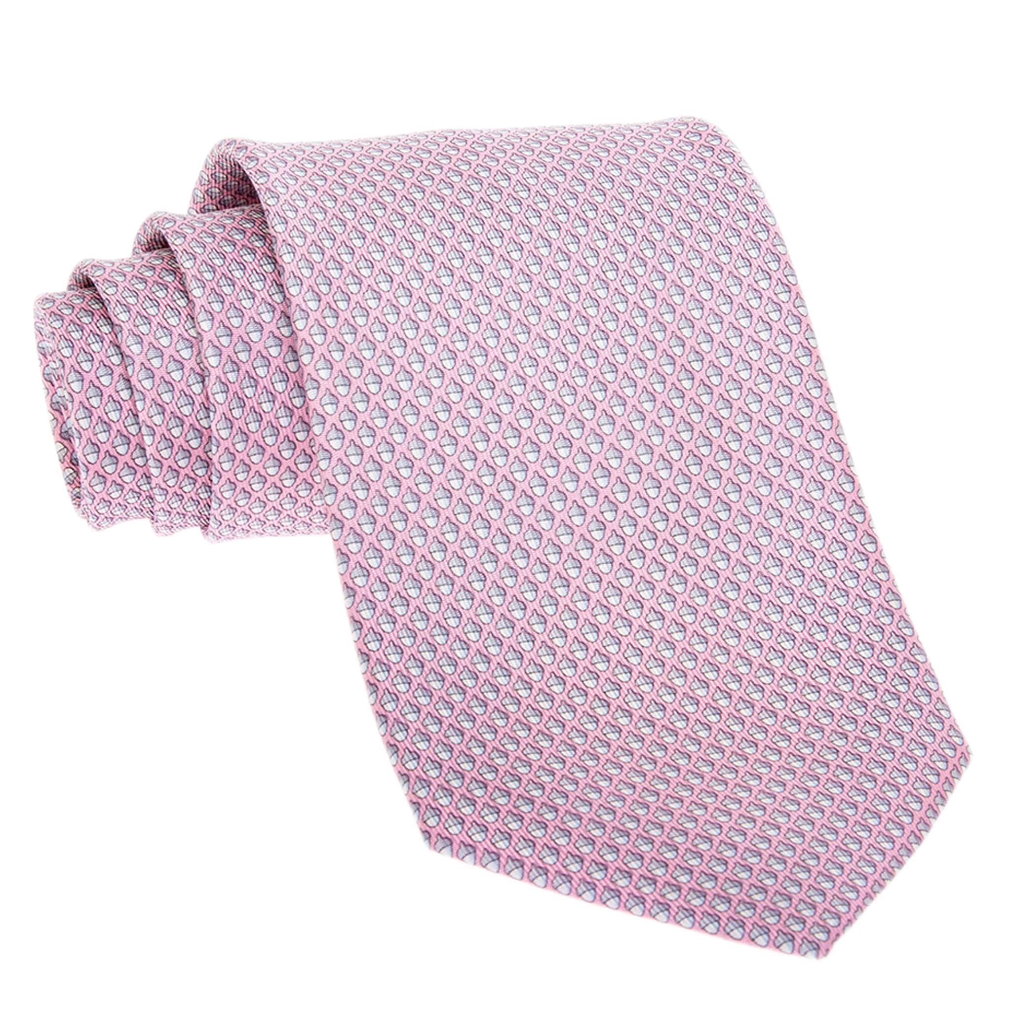 Ferragamo Acorn Print Silk Tie