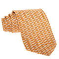 Ferragamo Bicolor Gancini Print Silk Tie