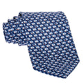 Ferragamo Gancini Elephant Print Silk Tie