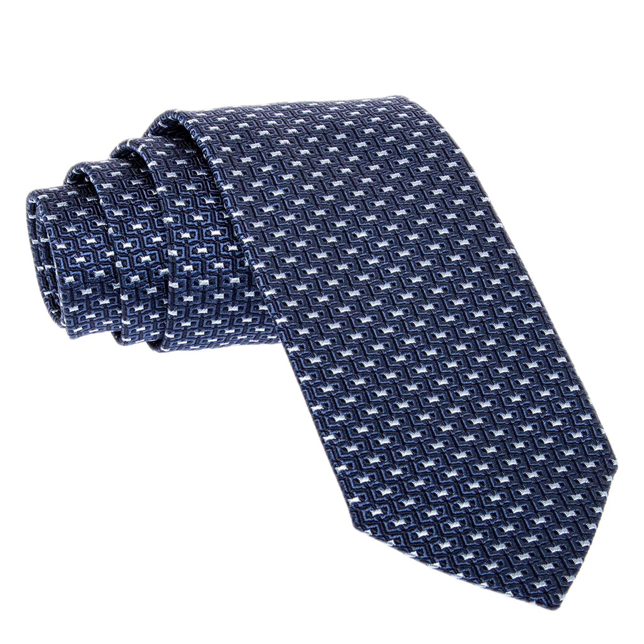 Ferragamo Gancini Jacquard Silk Tie