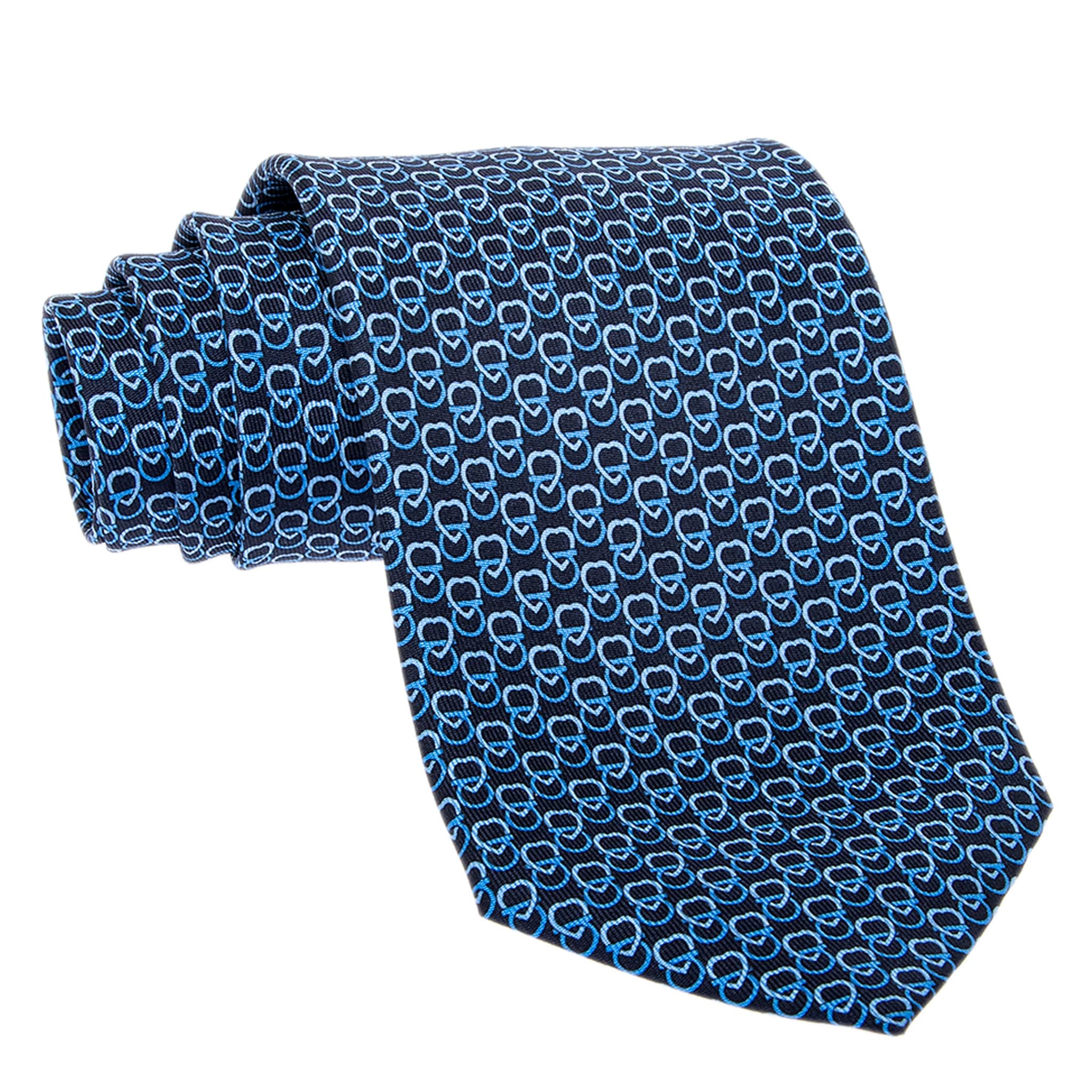 Ferragamo Hearts Print Silk Tie