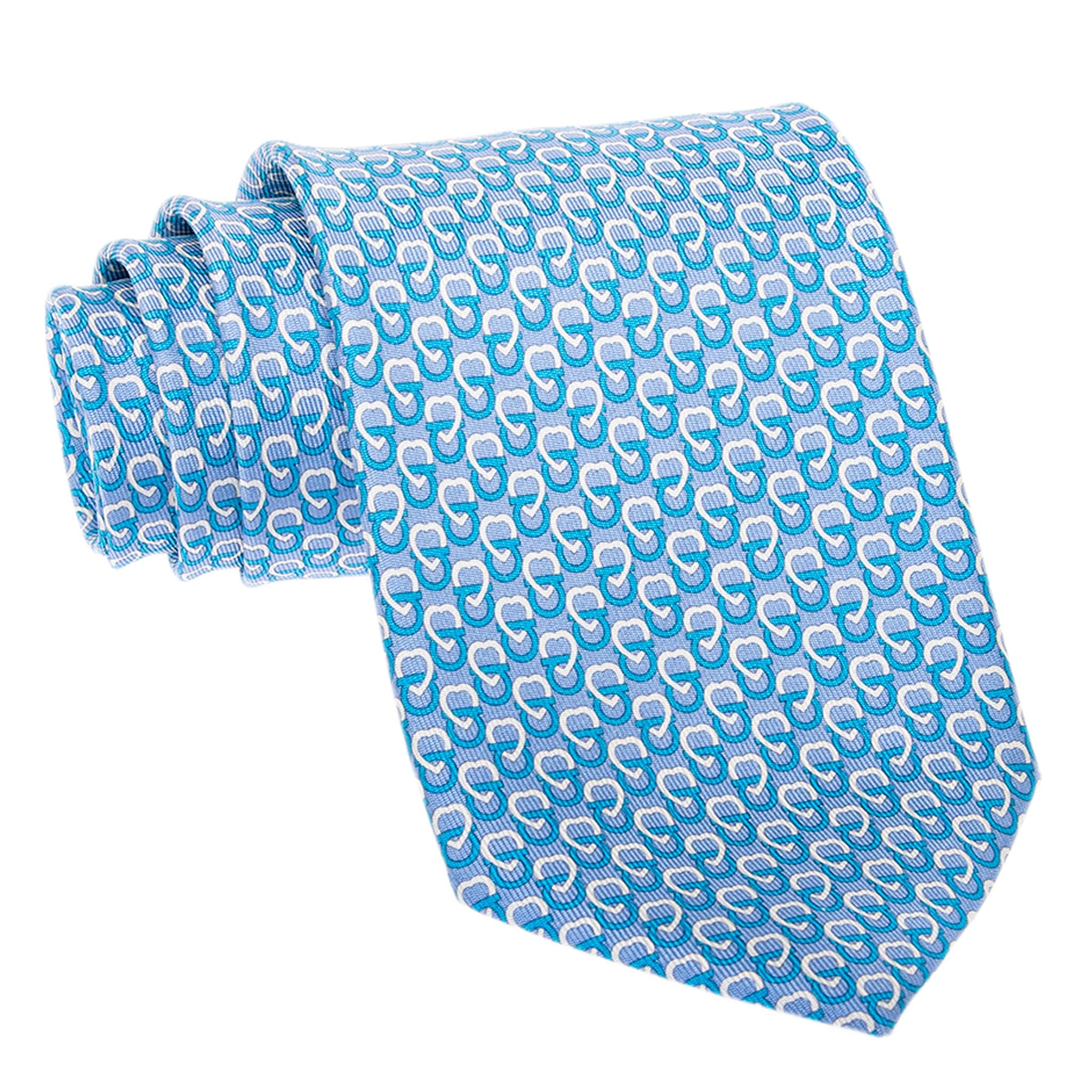 Ferragamo Hearts Print Silk Tie