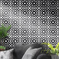 Fes In Black And White Handmade 8X8 Inch Moroccan Tile Pack Of 12