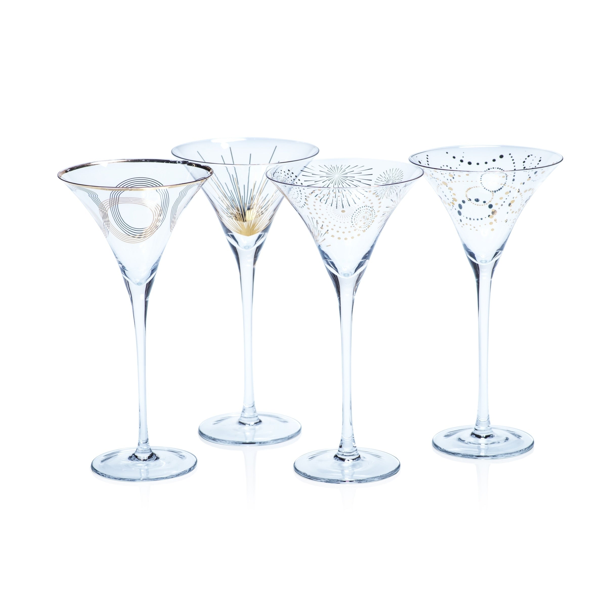 Festivity 4 Piece Martini Glass Set