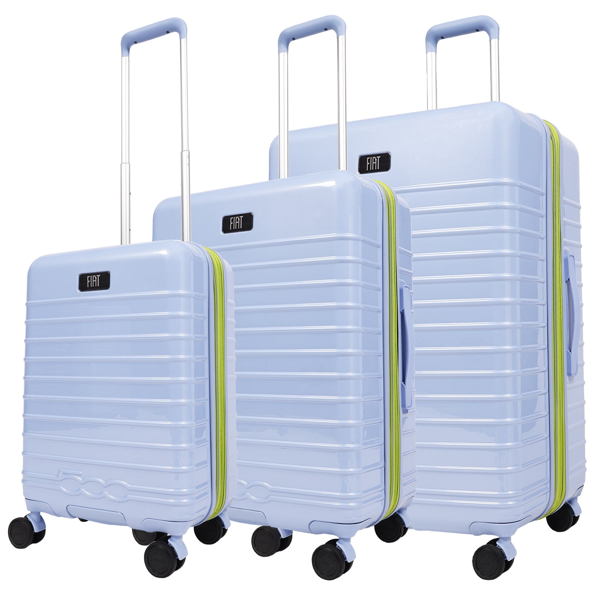 Fiat 500 X Ful 3 Piece Expandable Hardside Spinner Luggage Set 22 26.5 31.5