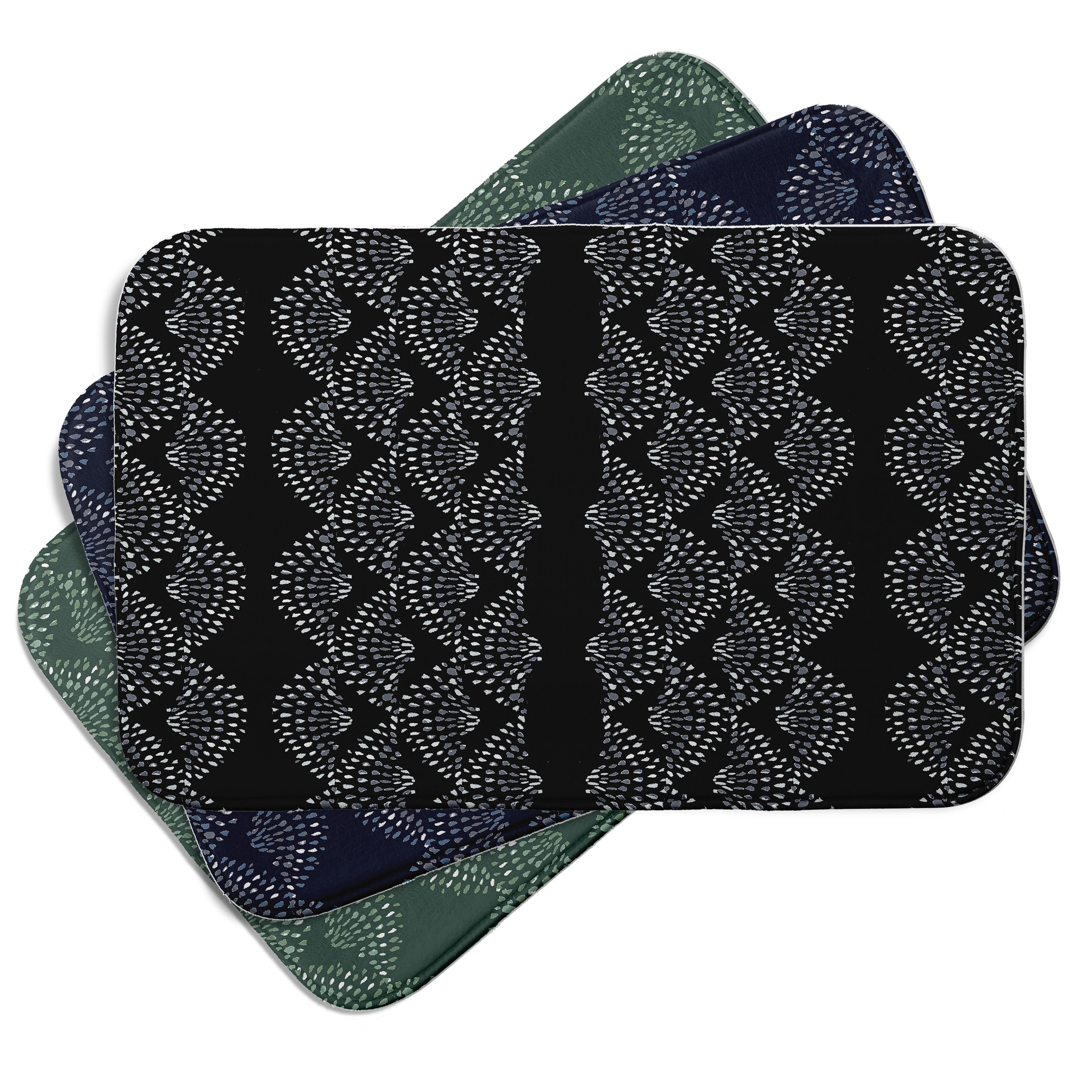 Fickle Florals Dotted D Cor Bath Mat