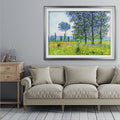 Field In Spring Claude Monet Premium Framed Print