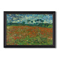 Field With Poppies 1889 Vincent Van Gogh Custom Framed Canvas