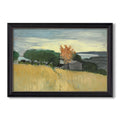 Fields Of Wheat In Cagnes 1918 Henri Matisse Custom Framed Canvas