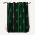 Filigree Forrest Holiday Print Shower Curtain