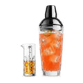 Final Touch Yarai Black Chrome Cocktail Shaker Set Japanese Inspired 24 Oz 9.1 H X 6.3 L X 3.7 W