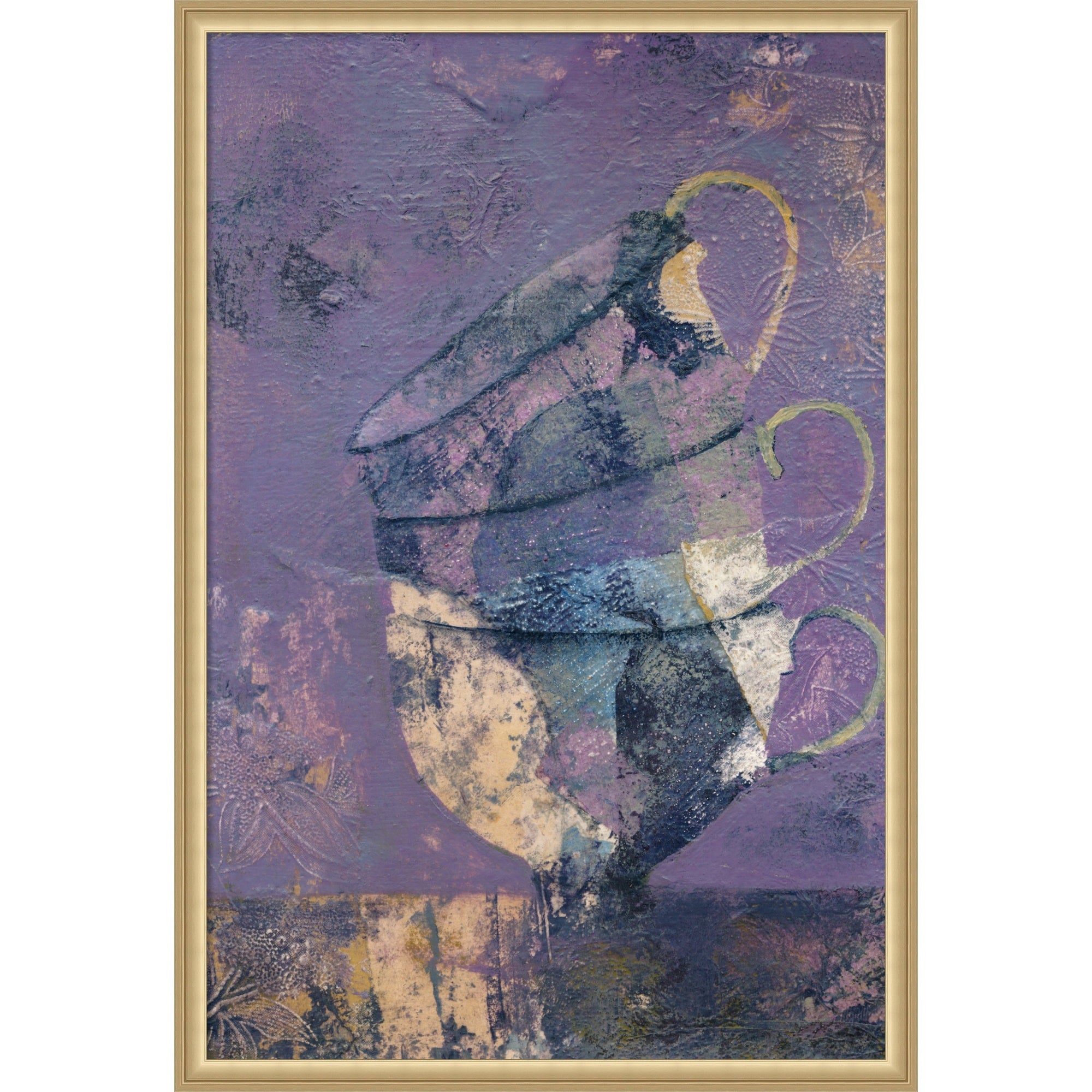 Fine China By Lena Ru Framed Mounted Canvas Wall Art Print