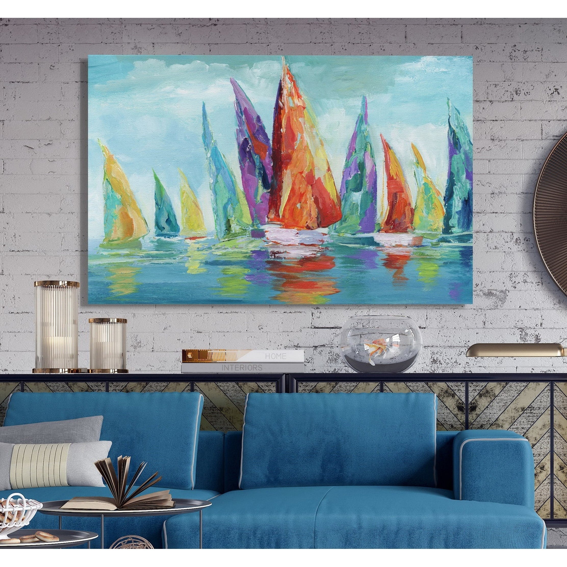 Fine Day Sailing I Premium Gallery Wrapped Canvas