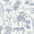 Fine Decor Ansaldo Blue Safari Wallpaper 396 X 20.5