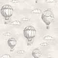 Fine Decor Ariya Beige Vintage Balloons Wallpaper 396 X 20.5