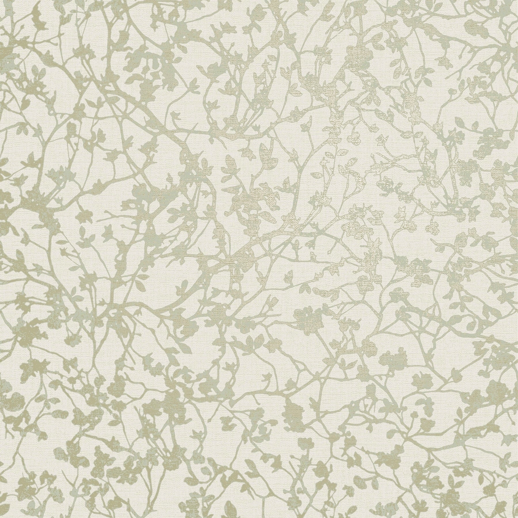 Fine Decor Jaya Moss Organic Sprig Wallpaper 396 X 20.5